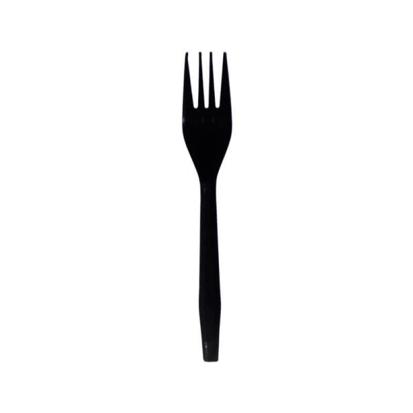 Θαλασσινός Plastic Fork Reusable Black 50Pcs ΕΜ.7432 5202054474324