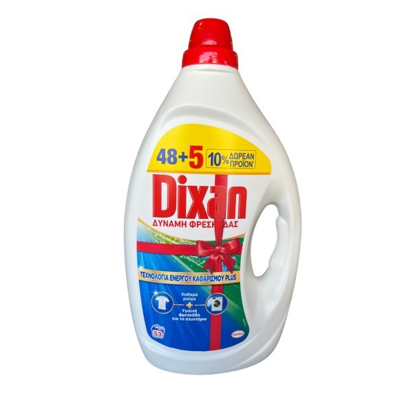 Henkel Dixan Υγρό Πλυντηρίου Gel Δύναμη Φρεσκάδας 53Μεζ 5201395167339 5201395167339